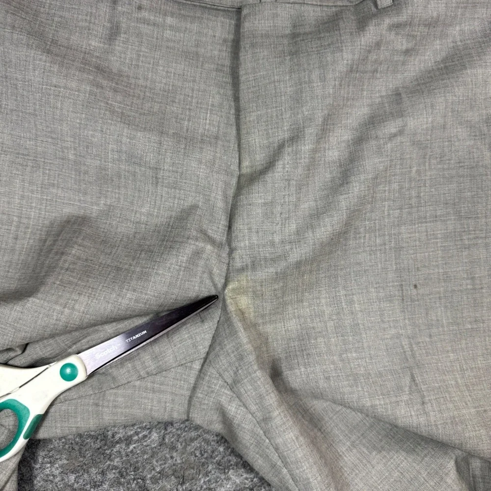 Ermenegildo Zegna Dress Pants Mens 56R (38x30) Grey Wool Flat Front Luxury